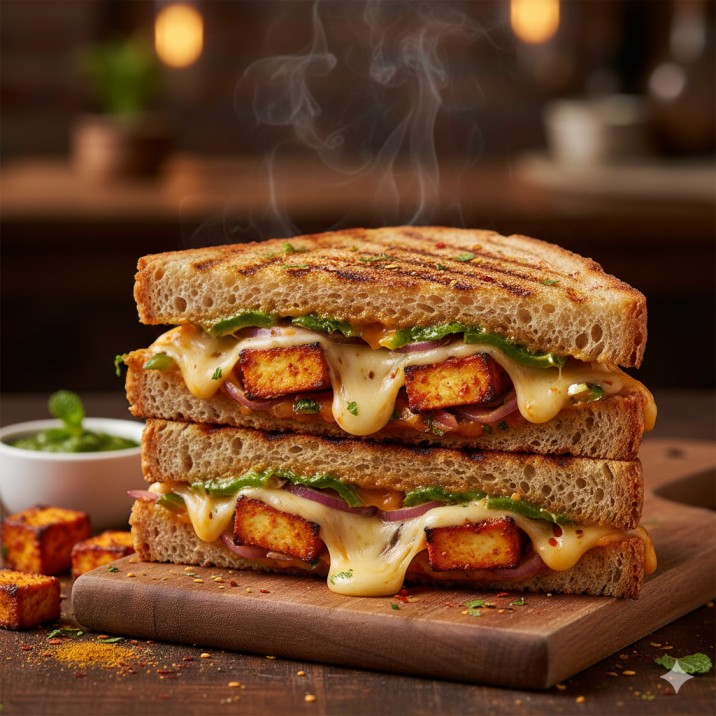 Paneer Tikka Sandwich